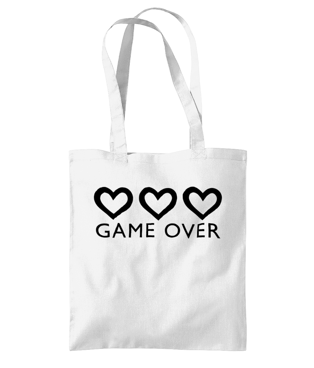 'GAME OVER' Organic Cotton Tote Bag