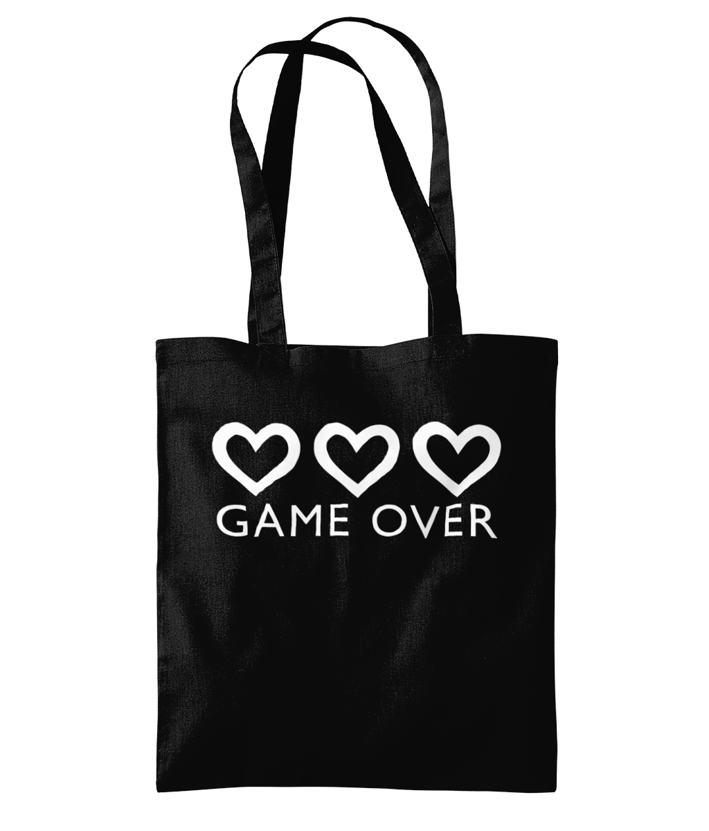 'GAME OVER' Organic Cotton Tote Bag