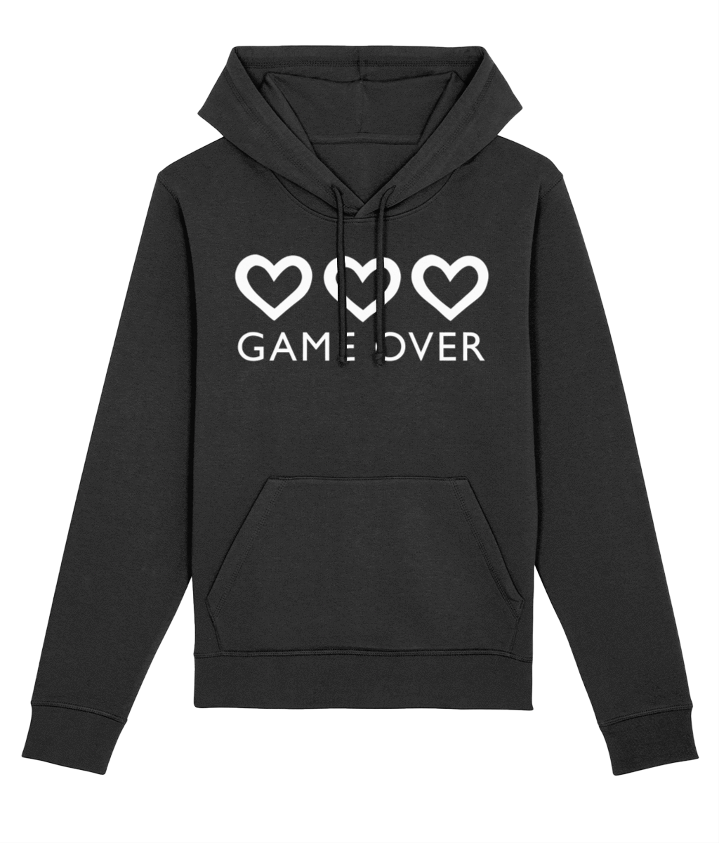 'GAME OVER' Organic Unisex Hoodie