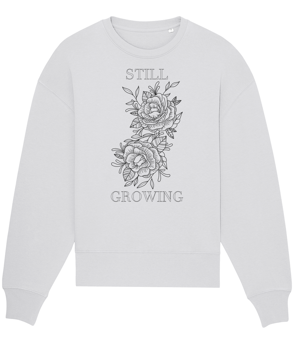 'Still Growing' Oversized Unisex Sweatshirt