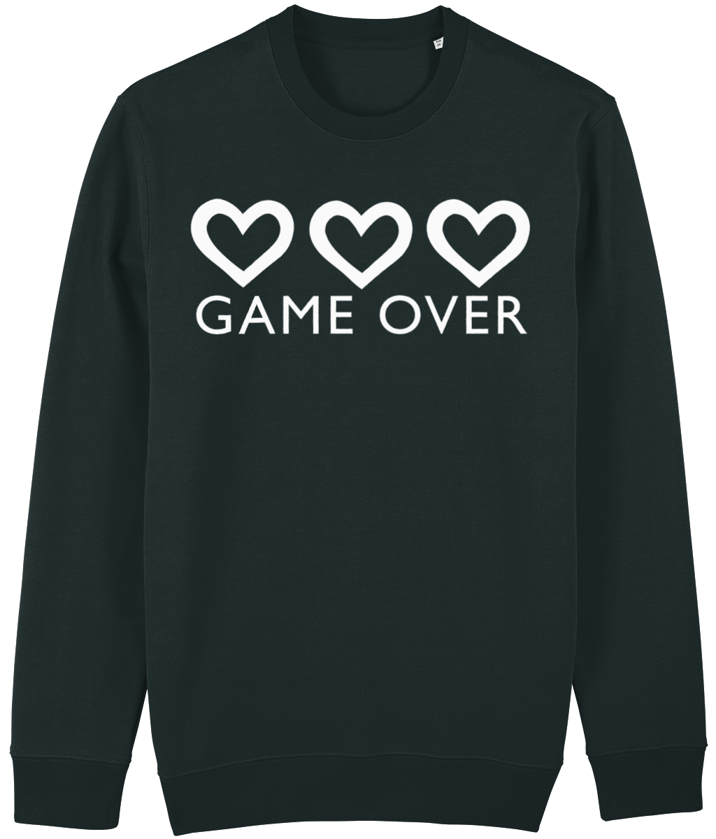 'GAME OVER' Organic Unisex Sweatshirt