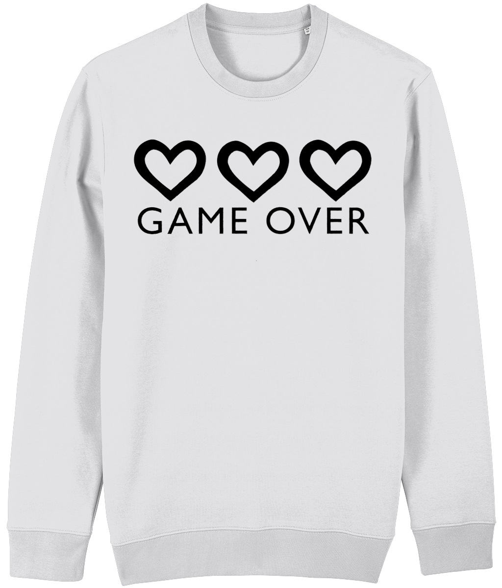 'GAME OVER' Organic Unisex Sweatshirt